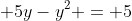  5y-y^2 = 5