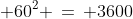 _{60}P_2 \,=\, 3540,\;\; 60^2 \,=\, 3600