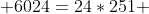  6024=24*251 