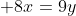  8x=9y