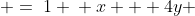 \begin{array}{cc}(1)\\(2)\end{array} \begin{array}{cc} 3x - 2y & =\:1 \\ x + 4y & =\:5\end{array}