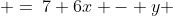 \begin{array}{cc}3x + 5y & =\:7 \\6x - y & =\:\text{-}8\end{array}