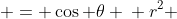 \begin{aligned}r & = \cos \theta \\ r^2 & = r\cos \theta \\ x^2 + y^2 & = x \\ (x-\tfrac{1}{2})^2 + y^2 & = \tfrac{1}{4} \end{aligned}