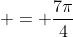 = \frac{7\pi}{4}