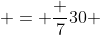  = \frac {7}{30} 