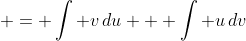  = \int v\,du + \int u\,dv