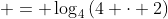  = \log_4{(4 \cdot 2)}