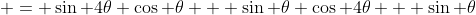  = \sin 4\theta \cos \theta + \sin \theta \cos 4\theta + \sin \theta