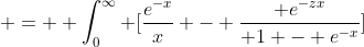  =  \int_0^{\infty} [\frac{e^{-x}}{x} - \frac{ e^{-zx}}{ 1 - e^{-x}}]~dx