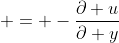  = -\frac{\partial u}{\partial y}