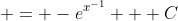  = -e^{x^{-1}} + C