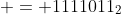  = 1111011_2