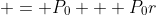  = P_0 + P_0r