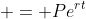 = Pe^{rt}