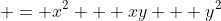  = x^2 + xy + y^2