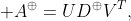  A^{\oplus}=UD^{\oplus}V^T,