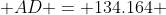  AD = 134.164 \;km