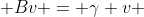  Bv = \gamma v 