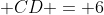  CD = 6