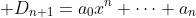  D_{n+1}=a_0x^n+\dots a_n