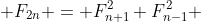  F_{2n} = F_{n+1}^2+F_{n-1}^2 