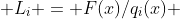  L_i = F(x)/q_i(x) 