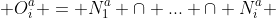  O^{a}_i = N^{a}_1 \cap ... \cap N^{a}_i 