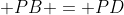  PB = PD