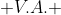  V.A. ~\displaystyle \lim_{x \to 0}\frac{-4x^2+1}{x^2}=\frac{1}{0}=\infty \Rightarrow x=0 