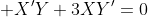  X'Y+3XY'=0