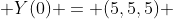  Y(0) = (5,5,5) 