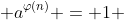  a^{\varphi(n)} = 1 