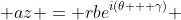  az = rbe^{i(\theta + \gamma)} 