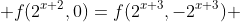  f(2^{x+2},0)=f(2^{x+3},-2^{x+3}) 