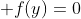  f(y)=0