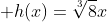  h(x)=\sqrt[3]8x