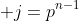  j=p^{n-1}