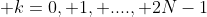  k=0, 1, ...., 2N-1