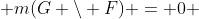  m(G \setminus F) = 0 