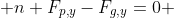  n+F_{p,y}-F_{g,y}=0 