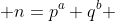  n=p^a q^b 