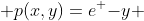  p(x,y)=e^ {-y} 