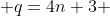  q=4n+3 