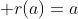 r(a)=a