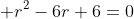  r^{2}-6r+6=0