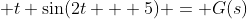  t \sin(2t + 5) = G(s)