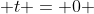  t = 0 