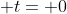  t= 0