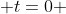  t=0 