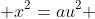  x^{2}=au^{2} 